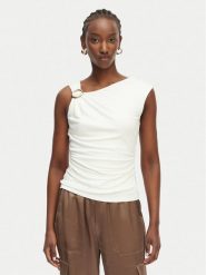 Marciano Guess Top G6GP02 K3068 Kremowy Slim Fit. Białe topy Marciano Guess, m, z aplikacjami, z wiskozy, bez kołnierzyka, bez ramiączek. Za 519.99 zł.