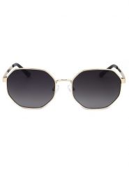 Guess Damskie okulary przeciwsłoneczne w kolorze złoto-czarnym rozmiar: 58. Niebieskie okulary przeciwsłoneczne Guess, z aplikacjami, z tworzywa sztucznego. Za 209.95 zł.