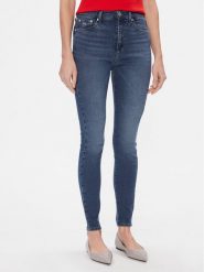 Tommy Jeans Jeansy Sylvia DW0DW17153 Granatowy Skinny Fit. Niebieskie jeansy Tommy Jeans, bez wzorów. Za 279.99 zł.