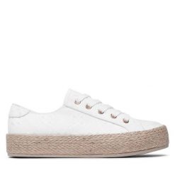 Espadryle Jenny Fairy. Białe espadryle Jenny Fairy, bez wzorów, bez obcasa, bez zapięcia. Za 99.99 zł.