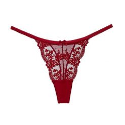 Stringi koronkowe trójkątne na każdą okazję Eladia. Niebieskie stringi Intica, bez wzorów, z koronki. Za 69.00 zł.