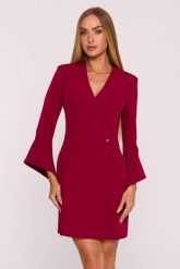Elegancka sukienka trapezowa mini pomarańczowy. Brązowe sukienki MOE, do pracy, l, bez wzorów, z tkaniny, biznesowe, bez kołnierzyka, bez ramiączek, mini, dopasowane. Za 379.00 zł.