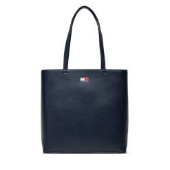 Torebka Tommy Jeans. Niebieskie torebki klasyczne Tommy Jeans, bez wzorów, z jeansu, bez dodatków. Za 249.99 zł.