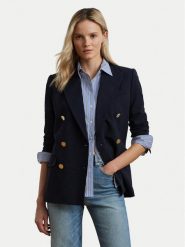 LAUREN RALPH LAUREN Marynarka 200911071001 Granatowy Straight Fit. Niebieskie marynarki i żakiety Lauren Ralph Lauren, bez wzorów, z wełny. Za 2,199.00 zł.