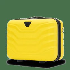 Kuferek podróżny Wings PEAFOWL kosmetyczka 14" YELLOW. Żółte kufry i kosmetyczki Wings, bez wzorów, z gumy, bez dodatków. Za 119.90 zł.
