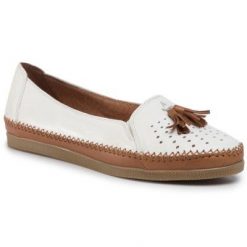 Lasocki WI16-SYRIA-04 Biały. Białe baleriny Lasocki, bez wzorów, ze skóry, bez obcasa. Za 139.99 zł.