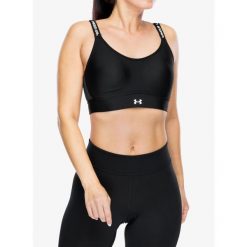 Biustonosz sportowy Under Armour Infinity 2.0 Mid Sports Big Cup Bra. Czarne bielizna sportowa Under Armour, bez wzorów. Za 161.99 zł.
