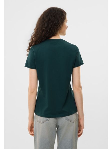 Bench Koszulka "Leora" w kolorze ciemnozielonym rozmiar: 38. Zielone bluzki Bench, bez wzorów, z bawełny, bez kołnierzyka, bez ramiączek. Za 60.95 zł.