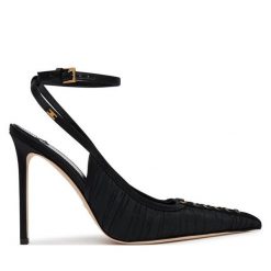 Szpilki Elisabetta Franchi. Czarne szpilki Elisabetta Franchi, bez wzorów, bez obcasa, na szpilce, bez zapięcia. Za 2,649.00 zł.