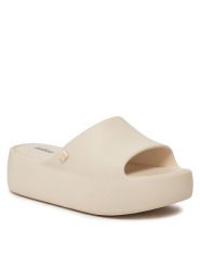Melissa Klapki Melissa Free Platform Slide Ad 35859 Beżowy. Brązowe klapki Melissa, bez wzorów, z tworzywa sztucznego, bez obcasa. Za 339.99 zł.