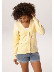 Aniston Kardigan w kolorze żółtym rozmiar: 42. Żółte kardigany Aniston, bez wzorów, z bawełny. Za 173.99 zł.