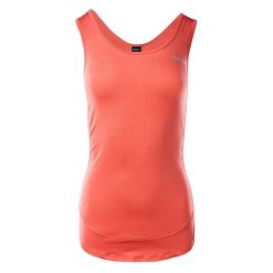 Koszulka bezrękawnik damski Hi-Tec Lady Malia - pomarańczowa, Rozmiar S. Brązowe bluzki Hi-tec, s, bez wzorów, z elastanu, sportowe, bez kołnierzyka, bez ramiączek. W wyprzedaży za 49.99 zł.
