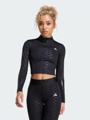 Adidas Koszulka sportowa "Performance z linii Hyperglam" w kolorze czarnym rozmiar: M. Czarne koszulki sportowe Adidas, bez wzorów, z materiału, bez ramiączek, outdoorowe. Za 113.95 zł.