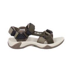 Sandały turystyczne damskie CMP Hamal. Zielone sandały CMP, bez wzorów, bez obcasa, bez zapięcia. Za 133.79 zł.