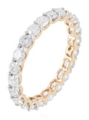 Maison héritage PARIS Złoty pierścionek "Mon tour complet" z diamentami rozmiar: 52. Żółte pierścionki Maison héritage PARIS, z diamentem, złote. Za 10,831.99 zł.