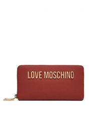 LOVE MOSCHINO Portfel JC5611PP0PKD0459 Czerwony. Czerwone portfele Love Moschino, bez wzorów, ze skóry. Za 439.99 zł.