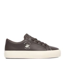 Tenisówki Beverly Hills Polo Club. Brązowe trampki Beverly Hills Polo Club, bez wzorów, bez zapięcia. Za 179.99 zł.
