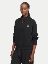 Beverly Hills Polo Club Bluza L6606T-HR Czarny Relaxed Fit. Czarne bluzy Beverly Hills Polo Club, l, bez wzorów, z bawełny, bez kaptura. Za 279.99 zł.
