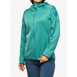 Bluza z kapturem damska La Sportiva Upendo Hoody. Niebieskie bluzy La Sportiva, na zimę, s, bez wzorów, z kapturem. Za 455.99 zł.