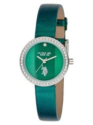 U.S. Polo Assn. Zegarek kwarcowy w kolorze srebrno-zielonym rozmiar: onesize. Zielone, analogowe zegarki U.S. Polo Assn., metalowe. Za 173.99 zł.