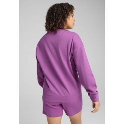 Damska wygodna bluza ESS ELEVATED PUMA Wild Berry Purple. Fioletowe bluzy Puma, xs, z aplikacjami, prążkowane, bez kaptura. W wyprzedaży za 154.00 zł.