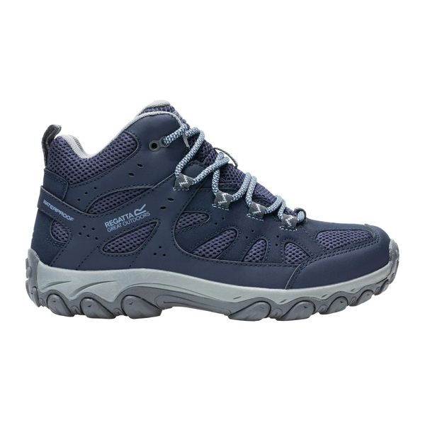 Damskie buty trekkingowe Edgepoint IV Mid. Niebieskie trekkingi Regatta, z materiału, trekkingowe. Za 386.50 zł.