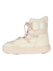 Moon Boot Botki "Park Sneaker Boot" w kolorze kremowym rozmiar: 37. Brązowe botki Moon Boot, bez wzorów, z materiału, bez obcasa, bez zapięcia. Za 404.10 zł.