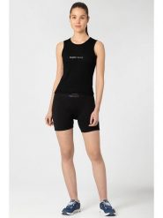 Super.natural Top funkcyjny "Grava Under" w kolorze czarnym rozmiar: XS. Czarne topy super.natural, xs, bez wzorów, z wełny, bez kołnierzyka, bez ramiączek. Za 126.99 zł.