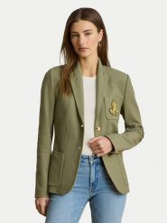 LAUREN RALPH LAUREN Marynarka Bullion 200797305033 Zielony Regular Fit. Zielone marynarki i żakiety Lauren Ralph Lauren, l, bez wzorów, z bawełny. Za 1,499.00 zł.