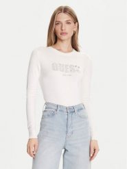 Guess Sweter W5BR40 Z2NQ2 Écru Regular Fit. Swetry Guess, l, z aplikacjami, z wiskozy, bez ramiączek. Za 199.99 zł.