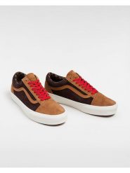 Vans Skórzane sneakersy w kolorze czarno-jasnobrązowym rozmiar: 42. Brązowe trampki Vans, bez wzorów, bez zapięcia. Za 202.45 zł.