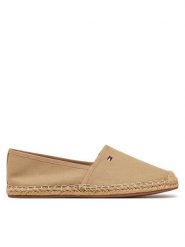 Tommy Hilfiger Espadryle Flag Canvas Espadrille FW0FW08541 Brązowy. Brązowe espadryle TOMMY HILFIGER, bez wzorów, z materiału, bez obcasa, bez zapięcia. Za 189.99 zł.