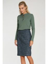 Nife Spódnica w kolorze granatowym rozmiar: 40. Niebieskie spódnice Nife, bez wzorów, midi. Za 152.26 zł.