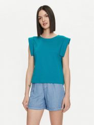 United Colors Of Benetton Bluzka 3BL0D1077 Zielony Regular Fit. Zielone bluzki United Colors of Benetton, l, bez wzorów, z bawełny, bez kołnierzyka, bez ramiączek. Za 59.99 zł.