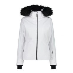Kurtka damska narciarska CMP 34W4546F. Białe kurtki sportowe CMP, na zimę, l, bez wzorów, z softshellu, z kapturem, narciarskie. Za 849.99 zł.