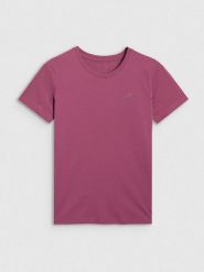 4F Koszulka w kolorze różowym rozmiar: XXL. Różowe bluzki 4f, xxl, bez wzorów, z bawełny, bez kołnierzyka, bez ramiączek. Za 37.03 zł.