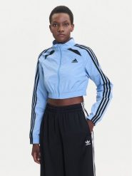 Adidas Bluza Teamgeist adicolor JZ8277 Błękitny Slim Fit. Niebieskie bluzy Adidas, xl, bez wzorów, z syntetyku, bez kaptura. Za 299.99 zł.