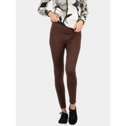 Legginsy damskie Luhta Ikkamo. Brązowe legginsy Luhta, bez wzorów. Za 339.00 zł.