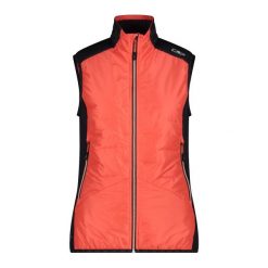 Damska kurtka bez rękawów CMP. Czerwone kurtki narciarskie CMP, bez wzorów, z puchu, bez kaptura, narciarskie. Za 436.80 zł.