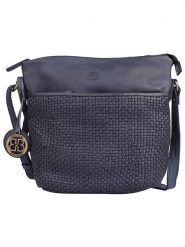 Bellicci Skórzana torebka "Enid" w kolorze granatowym - 27 x 24 x 10 cm rozmiar: onesize. Niebieskie torby na ramię Bellicci, bez wzorów, z materiału, na ramię, bez dodatków. Za 217.99 zł.