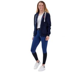 Bluza jeździecka z zamkiem błyskawicznym Gaze Jedy. Niebieskie bluzy GAZE, xl, bez wzorów, z polaru, z kapturem. Za 495.80 zł.