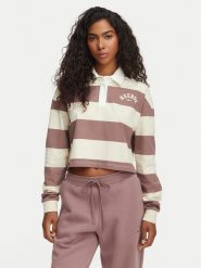 Reebok Polo Sabina RK25695CCW Beżowy jasny Relaxed Fit. Brązowe koszulki polo Reebok, xl, bez wzorów, z bawełny, bez kołnierzyka, bez ramiączek. Za 199.99 zł.