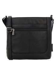 Beagles Skórzana torebka "Benidorm" w kolorze czarnym - 22 x 21 x 7 cm rozmiar: onesize. Czarne torby na ramię Beagles, bez wzorów, z materiału, na ramię, bez dodatków. Za 121.99 zł.