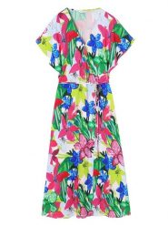 TATUUM Sukienka "Amani" ze wzorem rozmiar: 42. Sukienki Tatuum, na imprezę, s, bez wzorów, z tkaniny, klasyczne, bez kołnierzyka, bez ramiączek, midi. Za 180.06 zł.