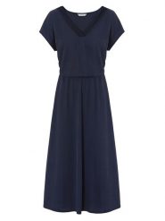 TATUUM Sukienka "Bonnie" w kolorze granatowym rozmiar: M. Niebieskie sukienki Tatuum, m, bez wzorów, z koronki, bez kołnierzyka, bez ramiączek, midi. Za 220.63 zł.