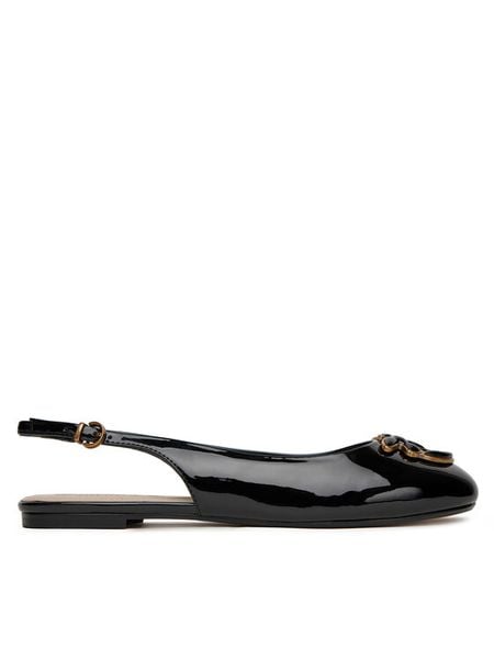 PINKO Baleriny Maggy 01 SD0247 E002 Czarny. Czarne baleriny Pinko, bez wzorów, ze skóry, bez obcasa. Za 499.99 zł.