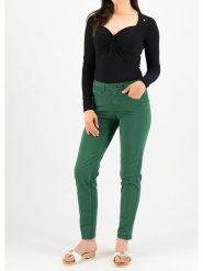 Blutsgeschwister Dżinsy - Slim fit - w kolorze zielonym rozmiar: S. Zielone jeansy Blutsgeschwister, s, z aplikacjami. Za 96.83 zł.