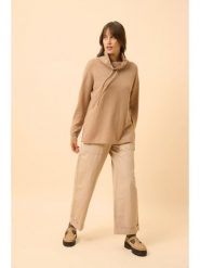 Just Cashmere Kaszmirowy sweter "Melrose" w kolorze beżowym rozmiar: S. Brązowe swetry Just Cashmere, s, bez wzorów, z kaszmiru, bez ramiączek. Za 413.99 zł.