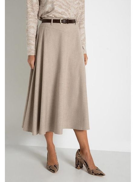 More & More Spódnica w kolorze szarobrązowym rozmiar: 42. Brązowe spódnice More & More, bez wzorów, midi. Za 135.49 zł.
