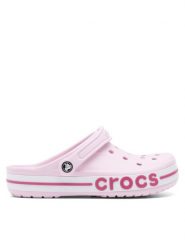 Crocs Klapki BAYABAND CLOG 205089-6TG Różowy. Czerwone klapki Crocs, bez wzorów, z materiału, bez obcasa. Za 229.99 zł.